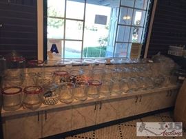 Candy Jars Glasses Tubes