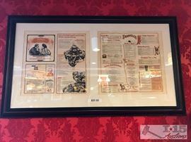 Framed menu