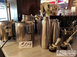 Sauce Warmers and Whipped Topping Dispensers