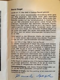 Original Painting By Bernd Gagel Circa:1940.