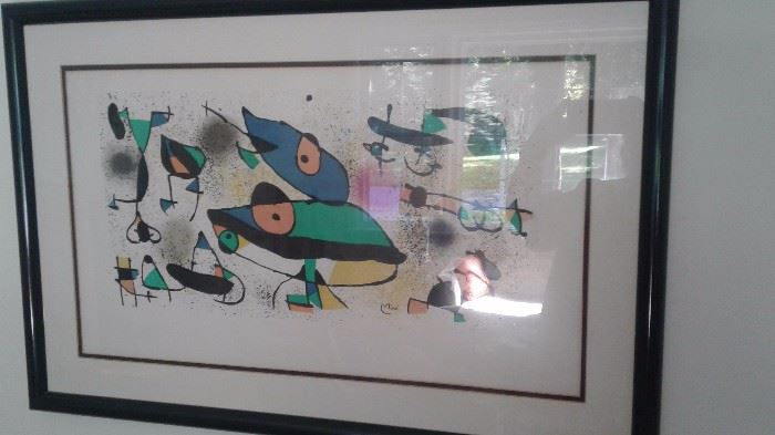 Authentic stone signed litho by Miro!