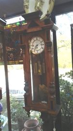 gustav becker 3 weight grand sonniere wall clock