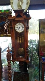 gustav becker 3 weight grand sonniere wall clock