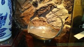 zunida sterling modernist swan centerpiece bowl