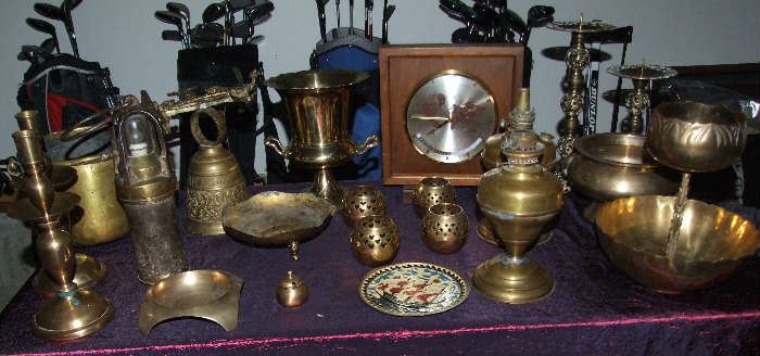ASSORTED UNIQUE BRASS PIECES FROM EUROPE