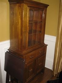 Charming hutch - measures about 32" wide, 16" deep, 64" high