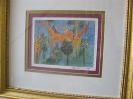 Giraffe artwork - original