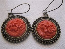 Grandmother's button earrings