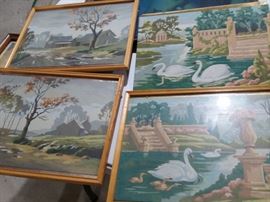 Paint by numbers paintings