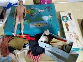 Ken doll with original box, plus accessories