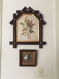 Eastlake frame and print, one of two.