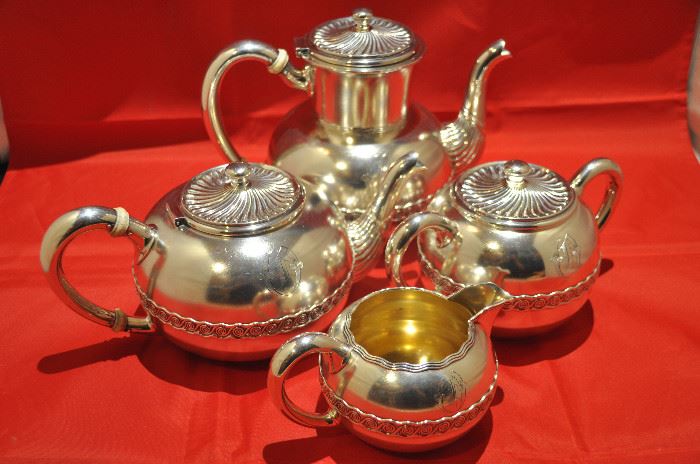 Amazing English Sterling Silver 4 piece Tea Set!