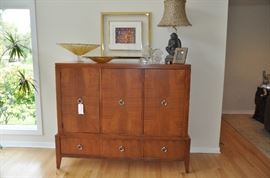 Stunning contemporary Ethan Allen Medallion Entertainment/storage Cabinet from the Modern Avenue Collection!