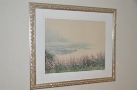 Wonderful framed art throughout the home