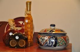 Mexican pottery and colorful kitchen decor