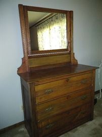 antique 3 drawer chest