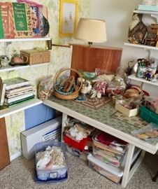 Homemade quilters table