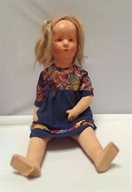 "Vintage Kathe Kruse 20"" Doll Made in Germany US Zone Painted Face Real Hair" CURRENTLY LISTED ON EBAY UNDER GSLJENN - SOLD 