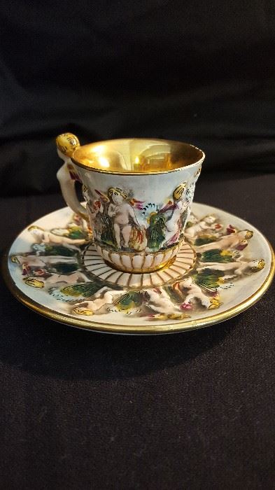 Capodemonte Tea Cup and Saucer