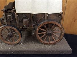 Prison Art Hand Crafted Covered Wagon