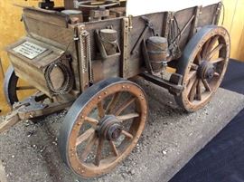 Prison Art Hand Crafted Covered Wagon