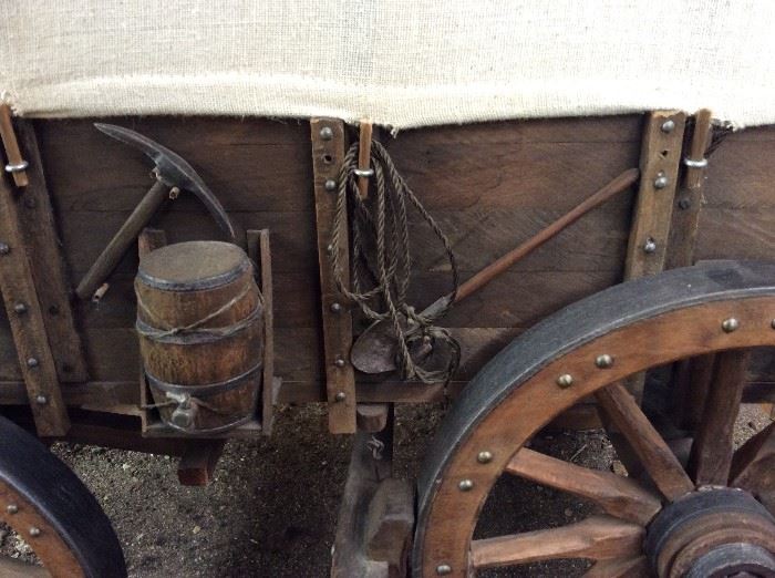 Prison Art Hand Crafted Covered Wagon