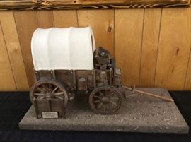 Prison Art Hand Crafted Covered Wagon