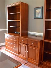 Thomasville bookcase and computer stand