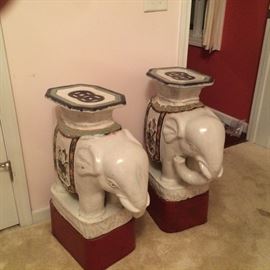 Large ceramic Elephants 