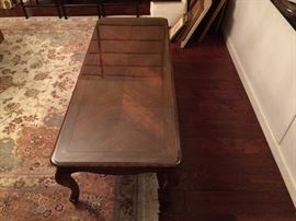 Vintage Coffee Table w/glass top