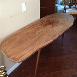 Solid Mahogany Plank Top Table