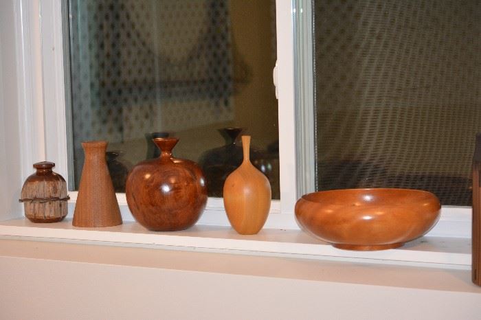 Turned bowls and vases