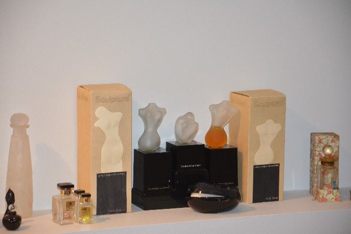 Huge perfume bottle collection, mini's, commercial bottles, solid perfume containers & more
