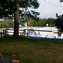 The Lake Express Ferry going by today!