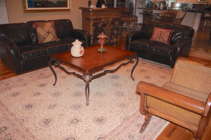 Living Room Furnishings with Handmade Rug