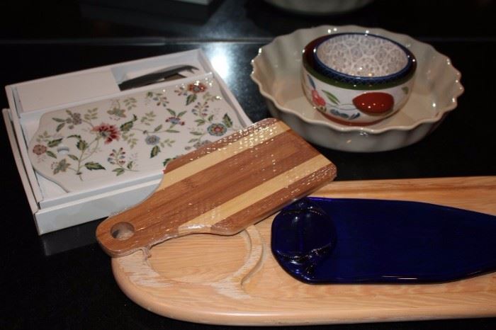 Decorative Serving Pieces and Cheese Boards