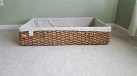 rectangular pier1 imports wicker storage basket