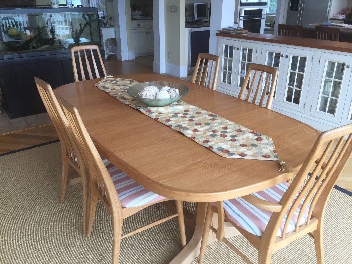 1970's/early 80's Lothar U. Fuch's Teak Furniture - Dining Table and Chairs 