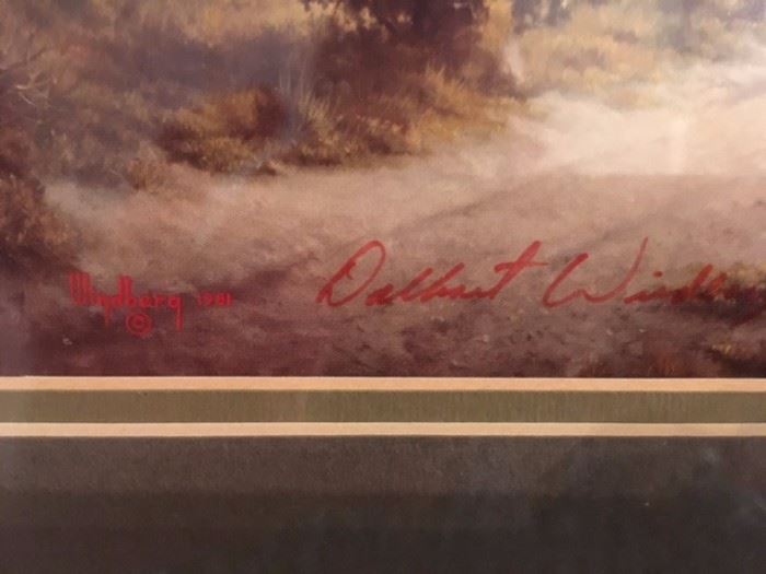 Printed and handwritten signature, Dalbert Windberg