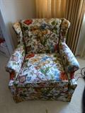 Another floral comfy chair.
