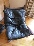 Super Comfortable wooden chair with leather cushion