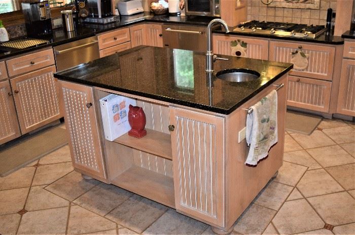 The island, sink and Granite counter top are all for sale!