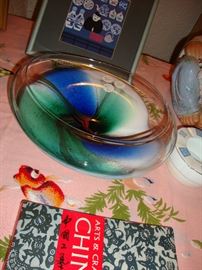 Stunning blown glass bowl