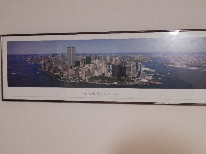 Panoramic view of New York City 2 months prior to 9/11 that changed the skyline forever