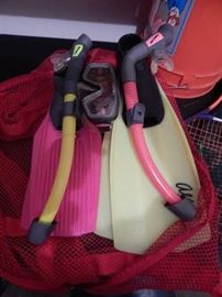 Men and Women snorkeling gear