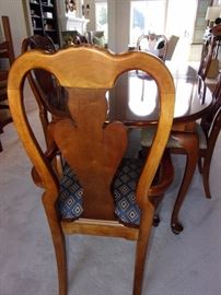 The American Craftsman by Stanley Furniture China cabinet and Dining room table with 6 chairs and leaves