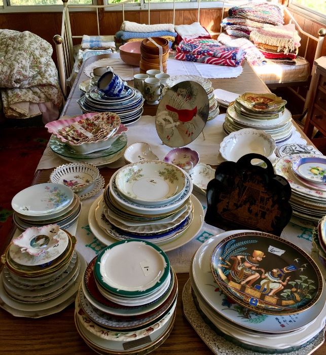 This china plate collection includes nature artwork plates from Brumm's of Charlevoix, MI to plates from foreign lands including Egypt, China, Japan, Africa as well as specialty and uniquely cut plates.