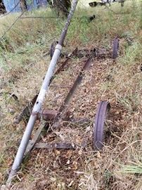 Remaining hardware from antique farm wagon