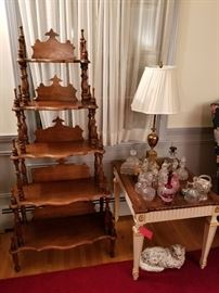 Curio pyramidal bookcase