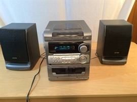 Aiwa CX-NA303 Digital Audio Stereo System - Excellent Condition With Remote - See Youtube for how great it works!

